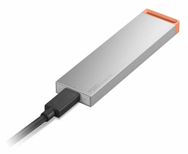 Lenovo PS8S - SSD - 1 Tt - ulkoinen (kannettava) - USB 3.2 Gen 2 (USB-C liitin) - viileän harmaa