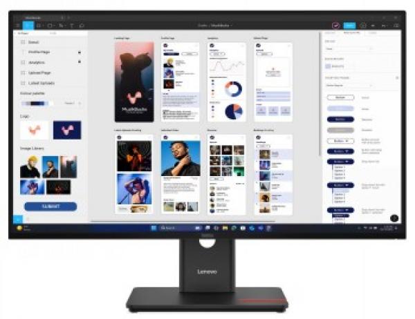 Lenovo ThinkVision T32UD-40 - LED-näyttö - 32 (31.5 katseltava) - 3840 x 2160 4K 75 Hz - IPS - 350 cd/m² - 15001 - 4 ms - HDMI, DisplayPort, USB-C - eclipse black