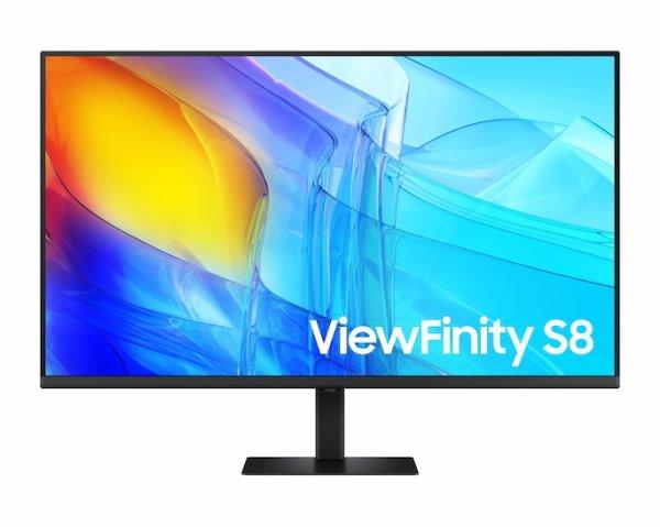 Samsung ViewFinity S8 S37D800EAU - S80D Series - LED-näyttö - 37 - 3840 x 2160 UHD 60 Hz - VA - 350 cd/m² - 30001 - HDR10 - 5 ms - HDMI, DisplayPort - musta
