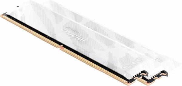 Crucial Pro OC - DDR5 - pakkaus - 32 Gt 2 x 16 Gt - DIMM 288 nastaa - 6400 MT/s / PC5-51200 - CL32 - 1.35 V - puskuroimaton - lumi Fox valkoinen