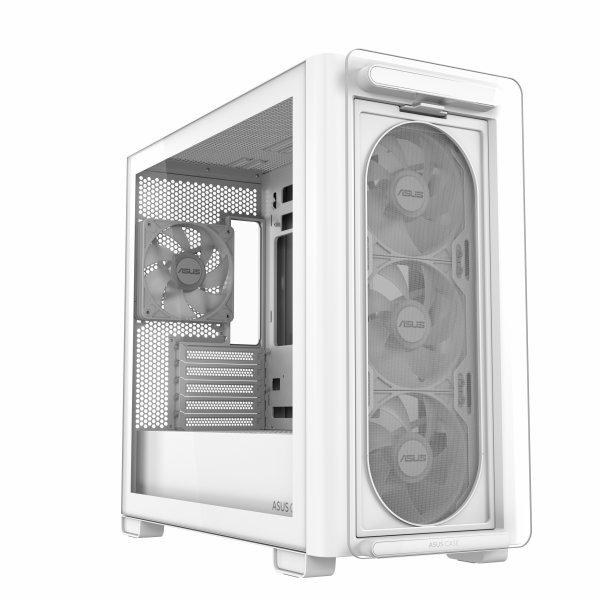ASUS A23 PLUS Tempered Glass ARGB mATX Case - White