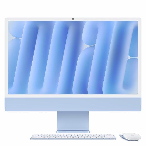 Apple iMac with 4.5K Retina display - All-in-one M4 - RAM 16 Gt - SSD 512 GB - Apple M4 10-core - Gigabit Ethernet, IEEE 802.11ax (Wi-Fi 6E), Bluetooth 5.3 - macOS Sequoia 15.0 - monitori LED 24 4480 x 2520 (4.5K) - näppäimistö ruotsalainen/suomal