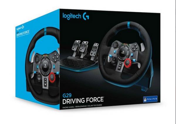 LOGITECH Kisa-ajo simulaattori ratti G29 (Käytetty) PS4,PS3 ja PC