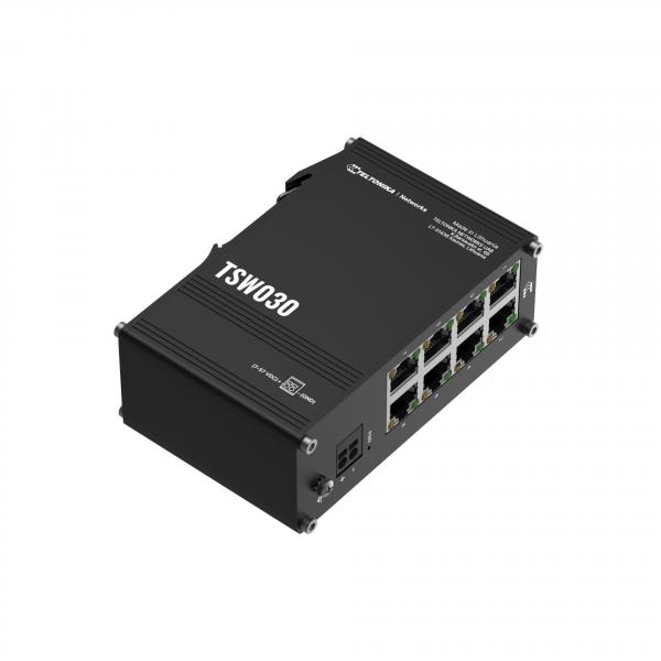 Teltonika Switch TSW030 8 Port 10100 Industrial unmanaged Switch