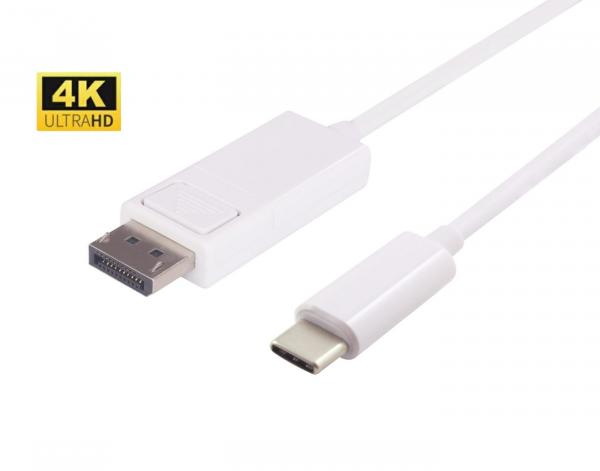 MicroConnect USB-C - DisplayPort -sovituskaapeli 1m