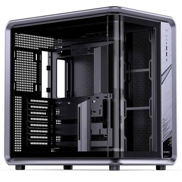 Jonsplus BO400CG PC-Kotelo, Midi-Tower, ATX, Karkaistu lasi - gunmetal grey