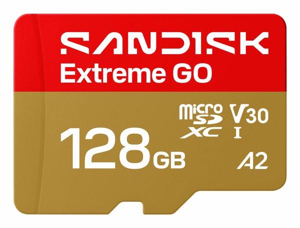 SANDISK MicroSD Extreme GO 128GB 128GB 240/120MB/s C10 UHS U3 V30 A1