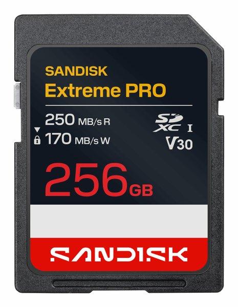SANDISK SD Extreme Pro 256GB 250/170MB/s C10 UHS U3 V30 RPD2