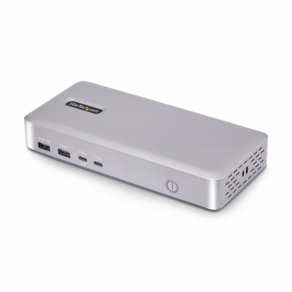 StarTech.com USB4 Docking Station, USB-C 40Gbps, Dual Video HDMI, Up to 2x 4K 60Hz 444 (RGB) or 2x 4K 120Hz 422, Multi-Monitor Dock, 6x USB, 2.5GbE, 100W PD - Telakointiasema - USB4 / Thunderbolt 4 - 2 x HDMI - 1GbE, 2.5GbE - 180 watti(a)