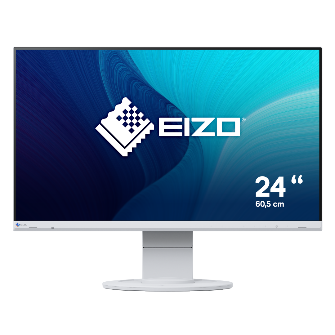 EIZO FLEXSCAN EV2460-WT, 23,8", FHD, D-SUB 1, DP 1x, DVI 1x, HDMI 1x, jalustalla, luokka A3
