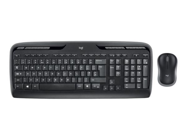 Logitech Wireless Combo MK330 - Näppäimistö- ja hiiri -pakkaus - langaton - 2.4 GHz - QWERTY - Pohjoismaat - musta