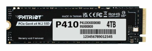 Patriot SSD P410 4TB M.2 PCI Express 4.0 x4 (NVMe)