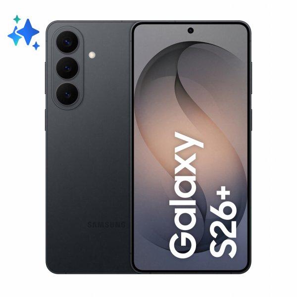 Samsung Galaxy S26+ - 5G älypuhelin - Kaksois-SIM - RAM 12 Gt / sisäinen muisti 512 Gt - OLED-näyttö - 6.7 - 3120 x 1440 pixels (120 Hz) - 3 takakameraa 50 megapikseliä, 12 MP, 10 MP - front camera 12 MP - musta