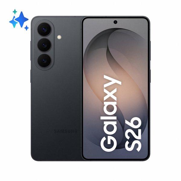 Samsung Galaxy S26 - 5G älypuhelin - Kaksois-SIM - RAM 12 Gt / sisäinen muisti 512 Gt - OLED-näyttö - 6.3 - 2340 x 1080 pikseliä (120 Hz) - 3 takakameraa 50 megapikseliä, 12 MP, 10 MP - front camera 12 MP - musta