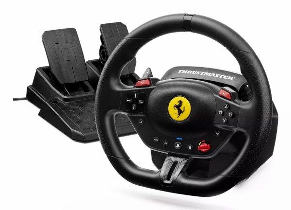 Thrustmaster T98-P FERRARI 296 GTB Rat + Pedaler PC, PlayStation 4, PlayStation 5 Sort