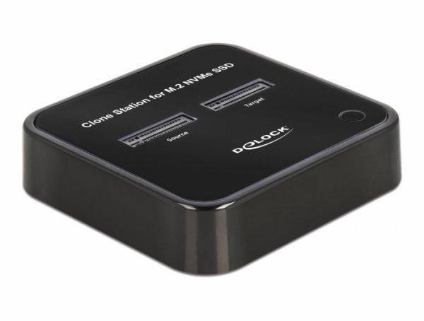 Delock M.2 Docking Station for 2 x M.2 NVMe PCIe SSD kloonaustoiminnolla