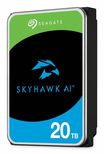 Seagate SkyHawk AI ST20000VE004 - Kiintolevyasema - 20 Tt - sisäinen - 3.5 - SATA 6Gb/s - puskuri 512 Mt - sekä 3 vuoden Seagate Rescue Data Recovery