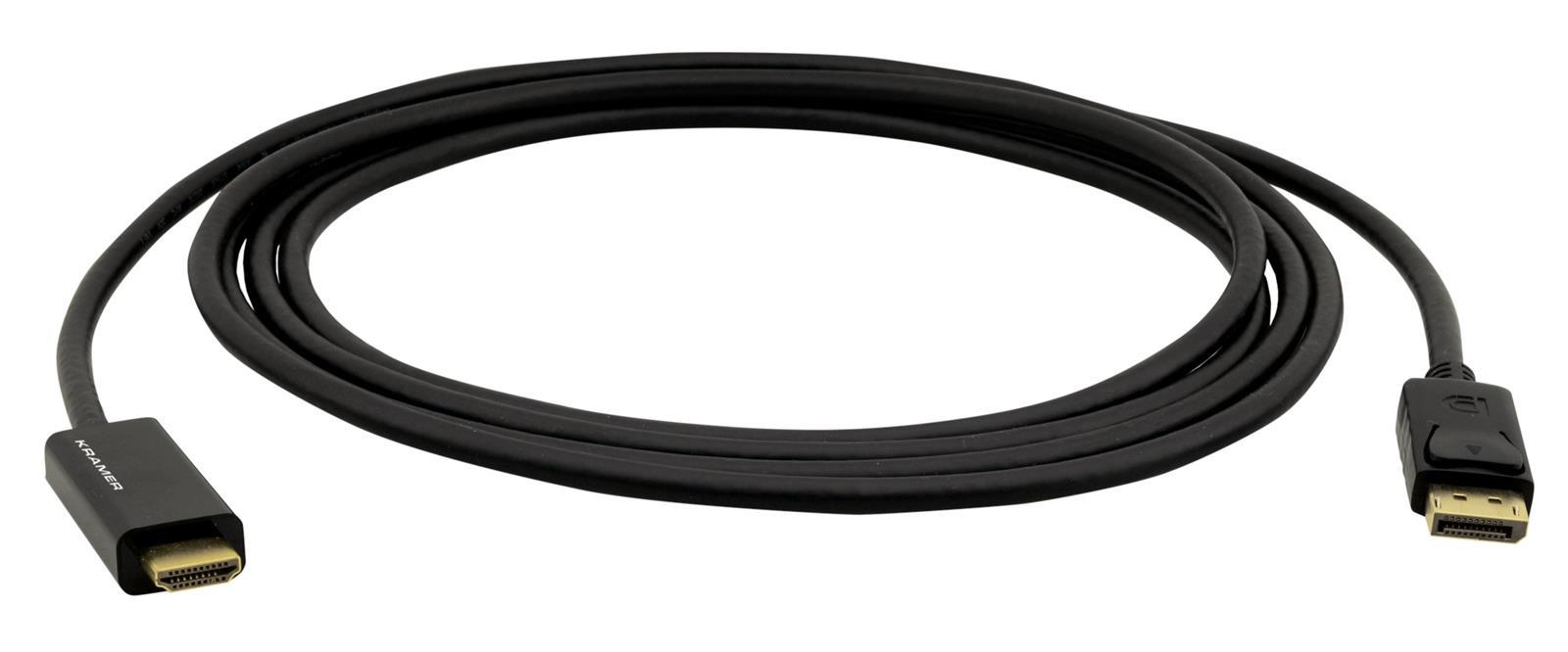 Kramer C-DPM/HM/UHD Active DisplayPort - HDMI Max 3840x2160 60Hz 444 Svart 0,9m