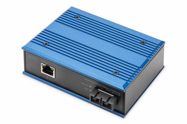 DIGITUS INDUSTRIAL GIGABIT ETHERNET MEDIA CONVERTER, SM