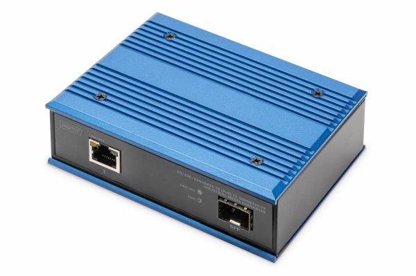 DIGITUS INDUSTRIAL GIGABIT ETHERNET POE+ MEDIA CONVERTER