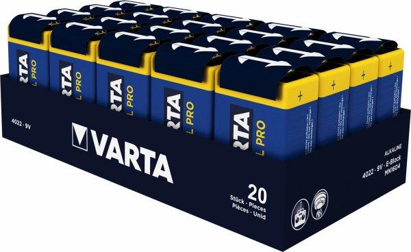 Varta Industrial 9V Standardbatterier 580mAh